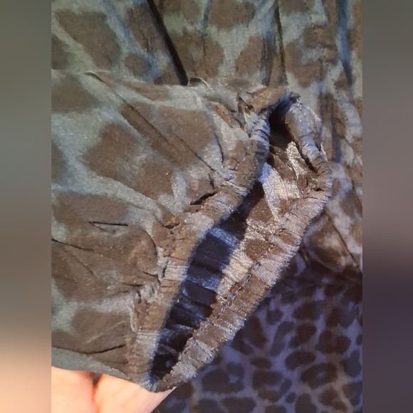 Blue & Black Leopard Print Dress by Time And Tru, Size XL - Picture 6 of 6